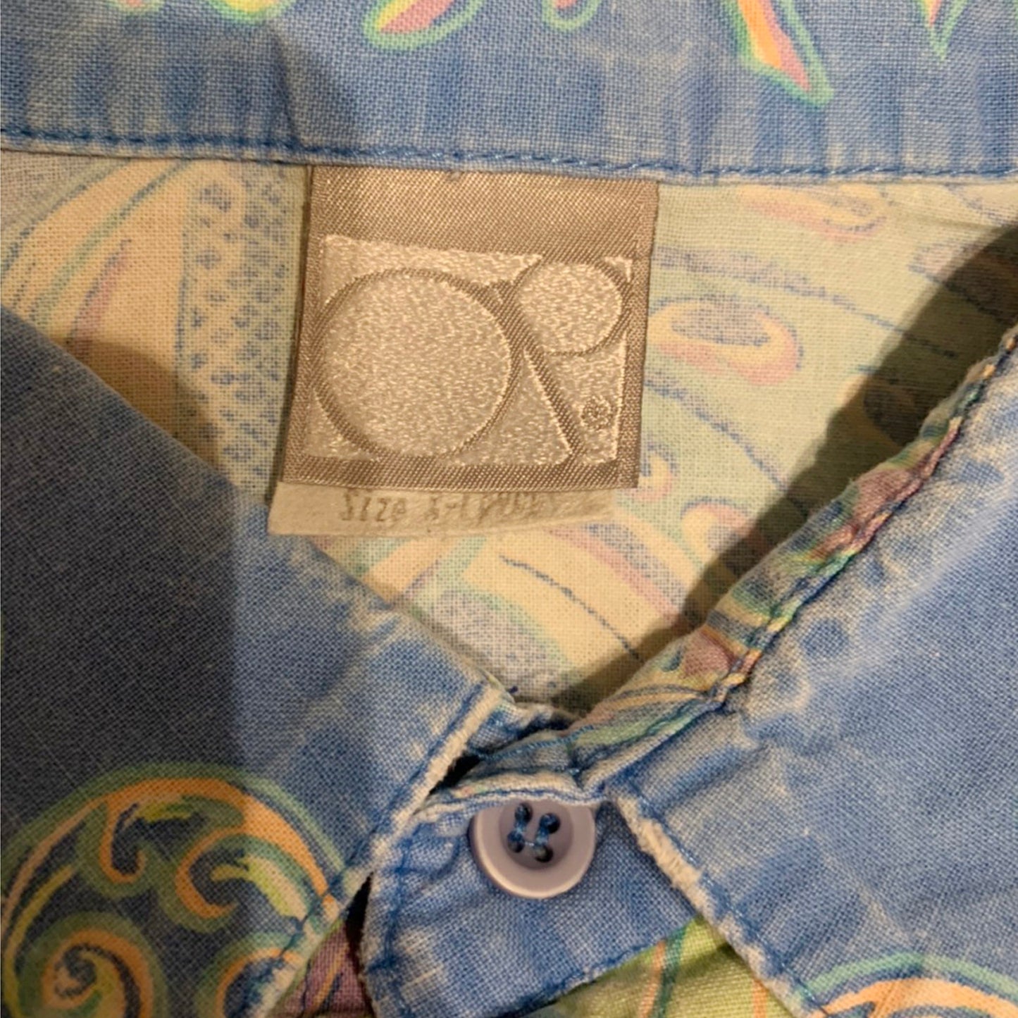 【ocean pacific】90's　オーシャンパシフィック　 銀タグ　アロハシャツ（men's XL)