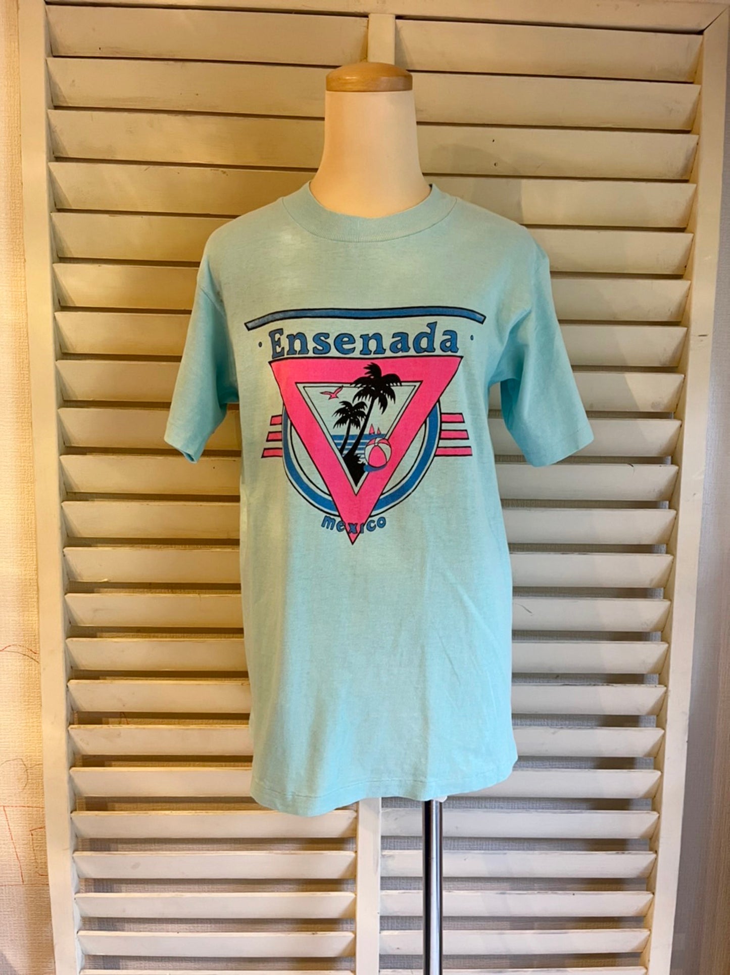 【vintage】80-90's Ensenada Mexico ONEITA製 半袖Tシャツ(men's M)