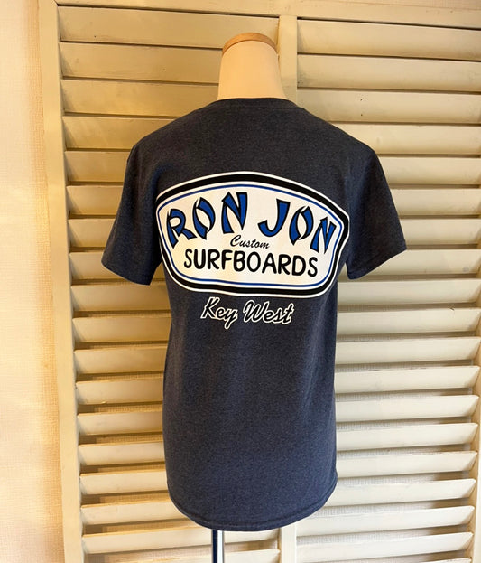 【RONJON】ロンジョン CUSTOM SURF BOARD  ネイビー 半袖Tシャツ(men's S)