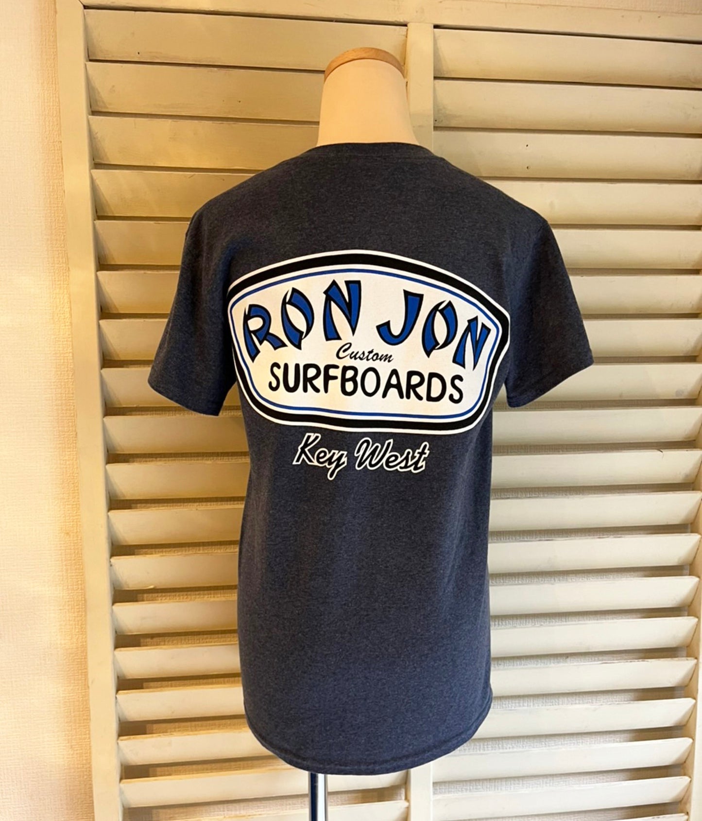 【RONJON】ロンジョン CUSTOM SURF BOARD  ネイビー 半袖Tシャツ(men's S)