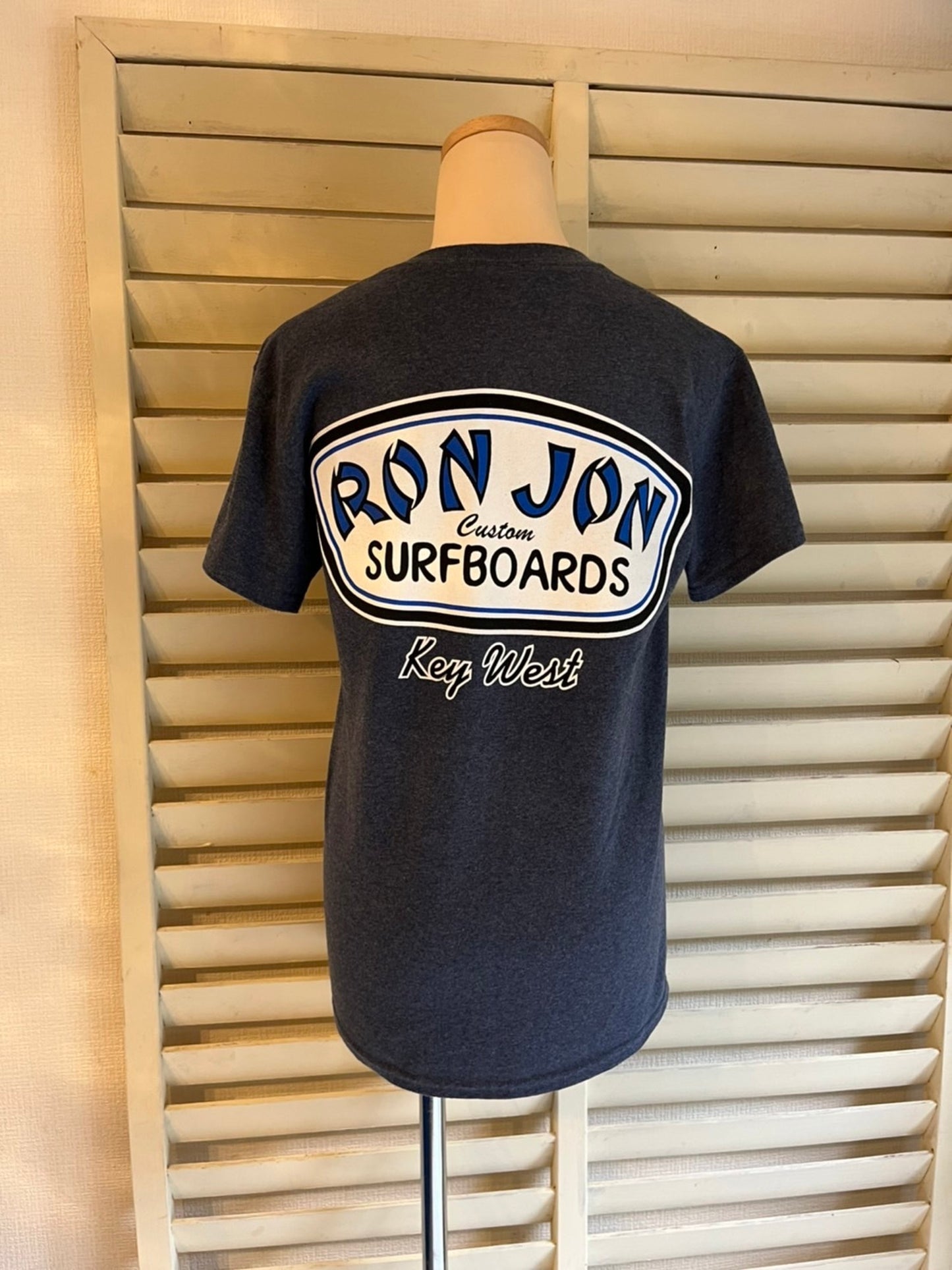 【RONJON】ロンジョン CUSTOM SURF BOARD  ネイビー 半袖Tシャツ(men's S)