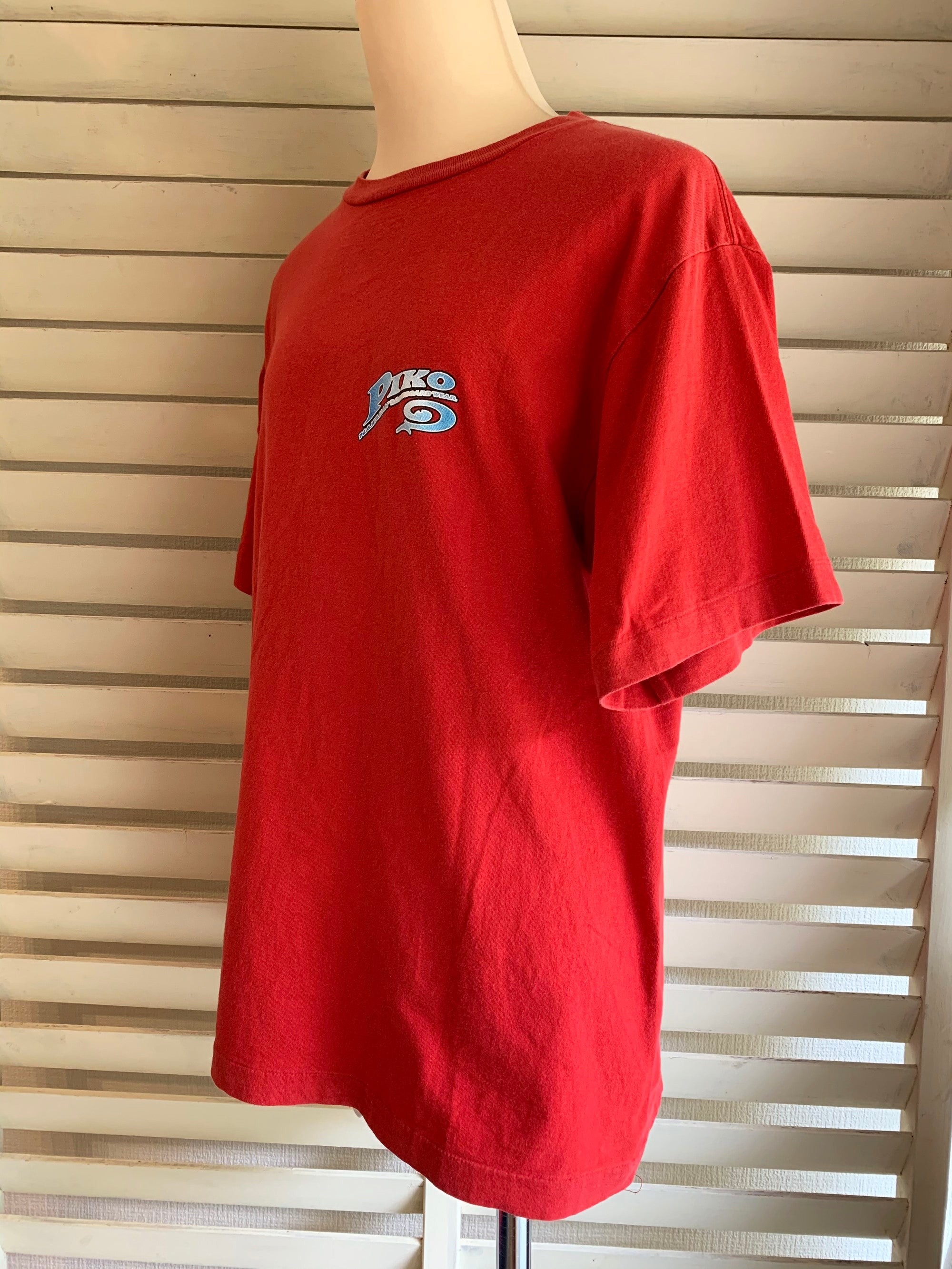 vintage】90s オールド PIKO ピコ ハイビスカスプリント Tシャツ(men's