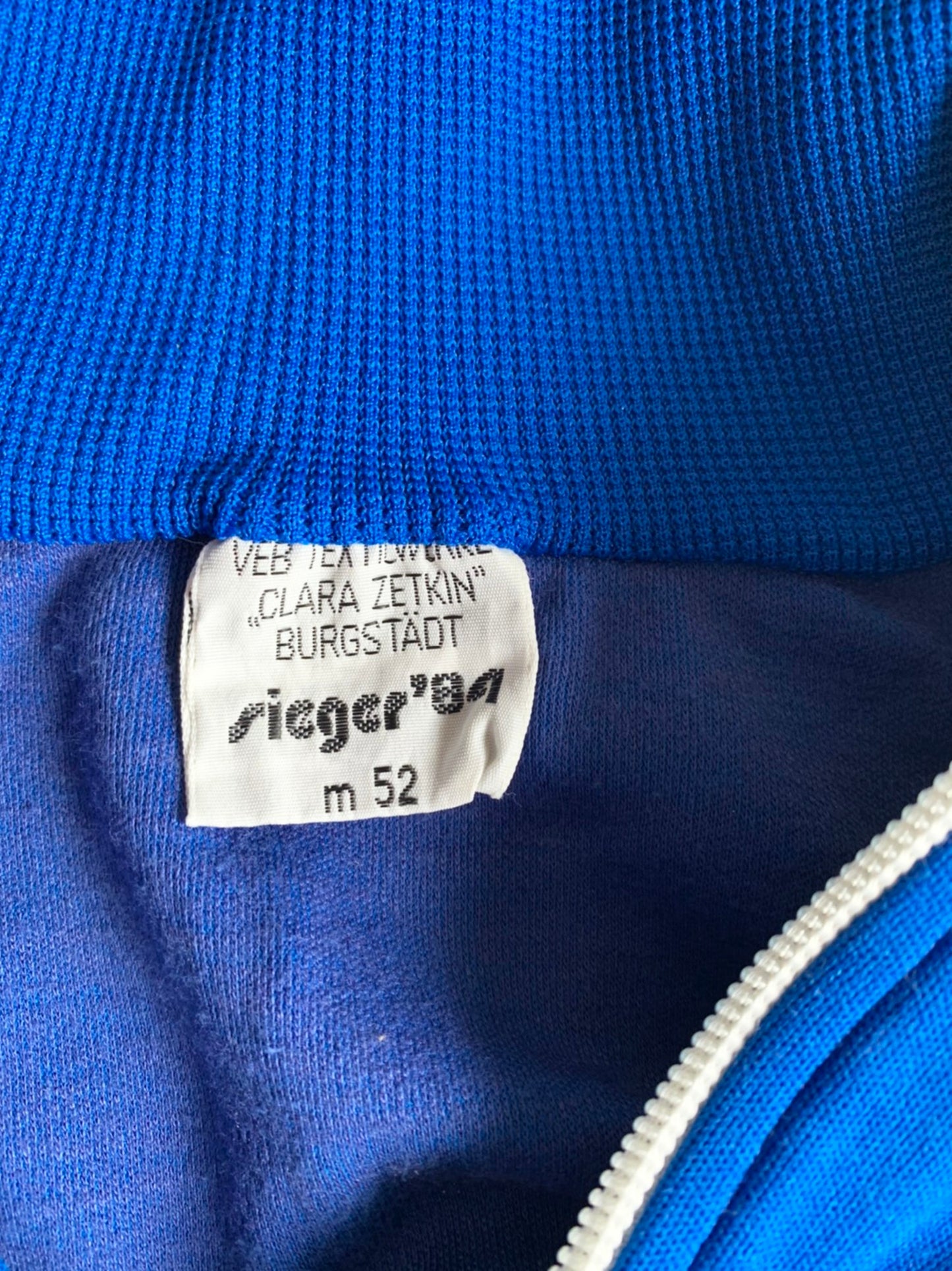【EURO vintage】90's ユーロジャージ トラックジャケット フルジップ ブルー （men's S相当）