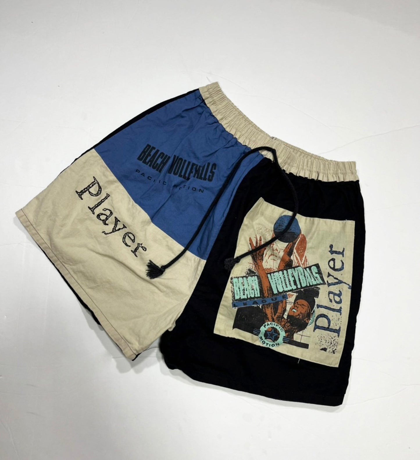 【EURO vintage】ビーチバレー ビンテージ ビーチショーツ  ショートパンツ (women's XL相当）