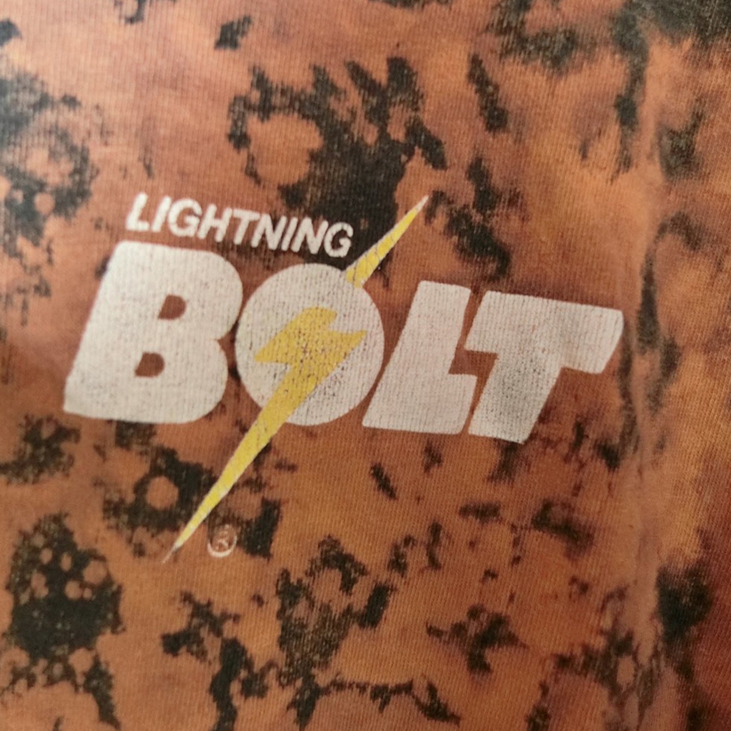 【Lightning Bolt】80's ライトニングボルト オールドサーフ　タイダイ染め　Tシャツ (men's L相当）