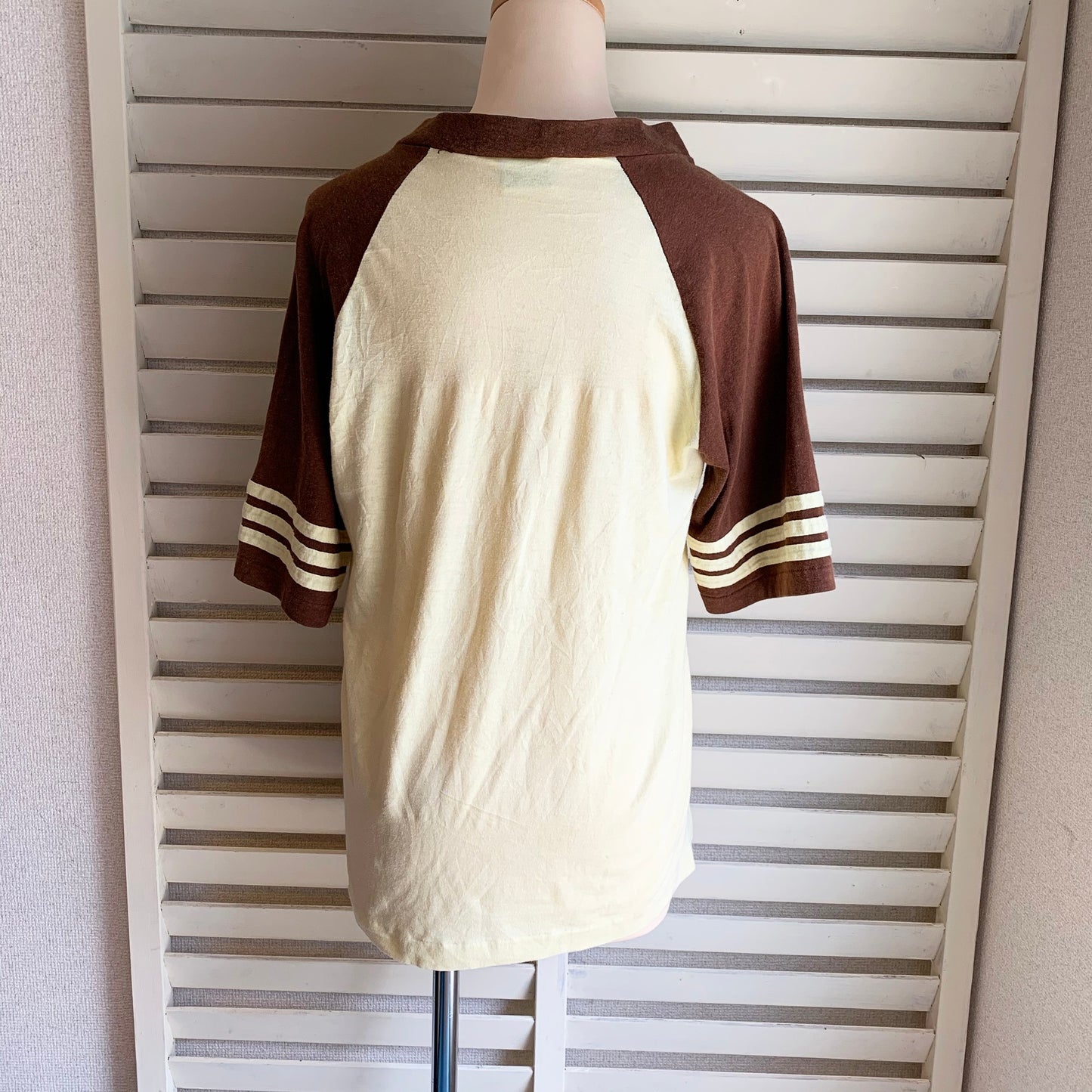 【vintage】70s～80's フロリダ　Vネック　ラグランTシャツ(men's L)