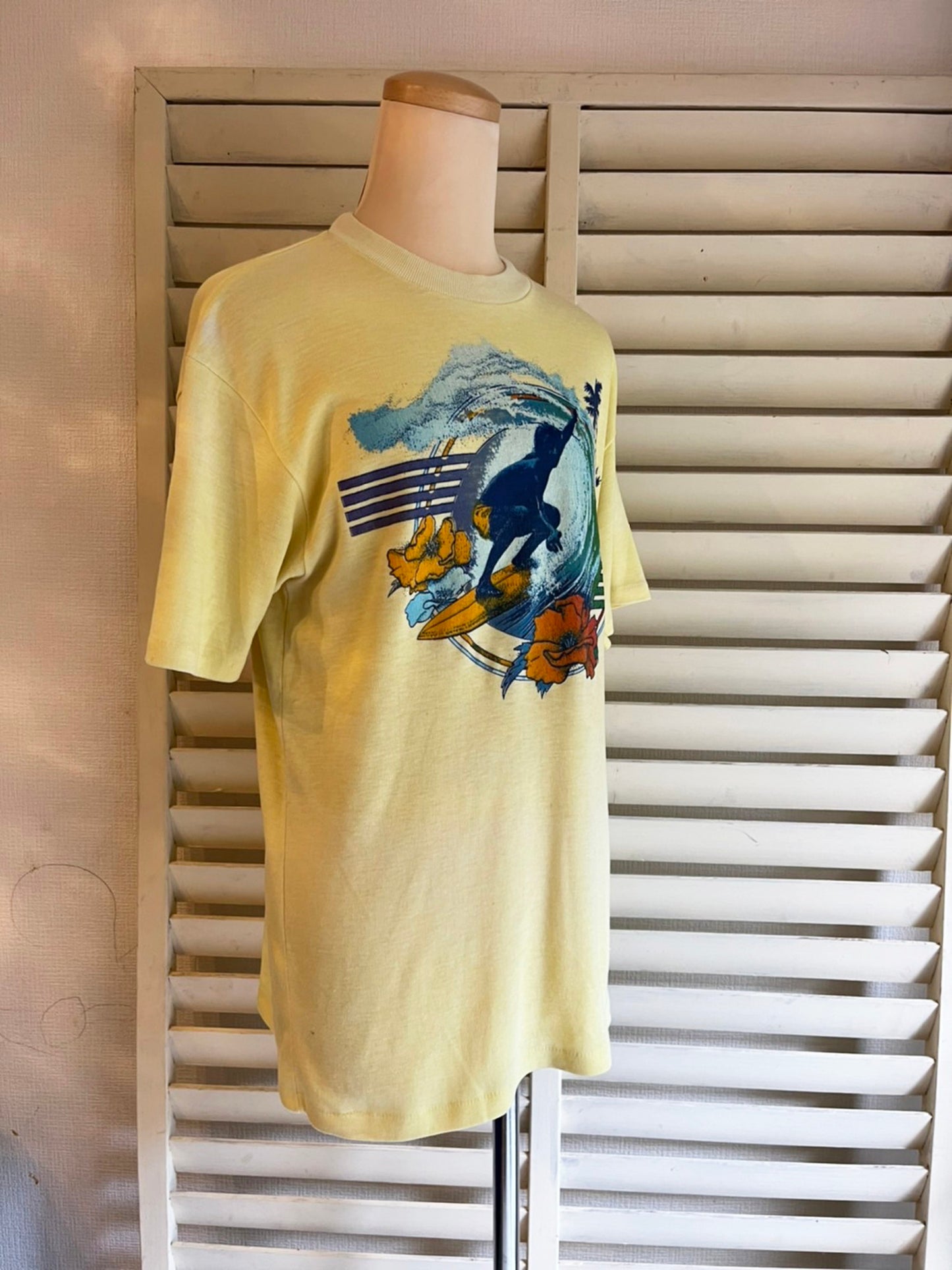 【FUN TEES】70's～80's サーフィン オールドサーフ Tシャツ(men's L)