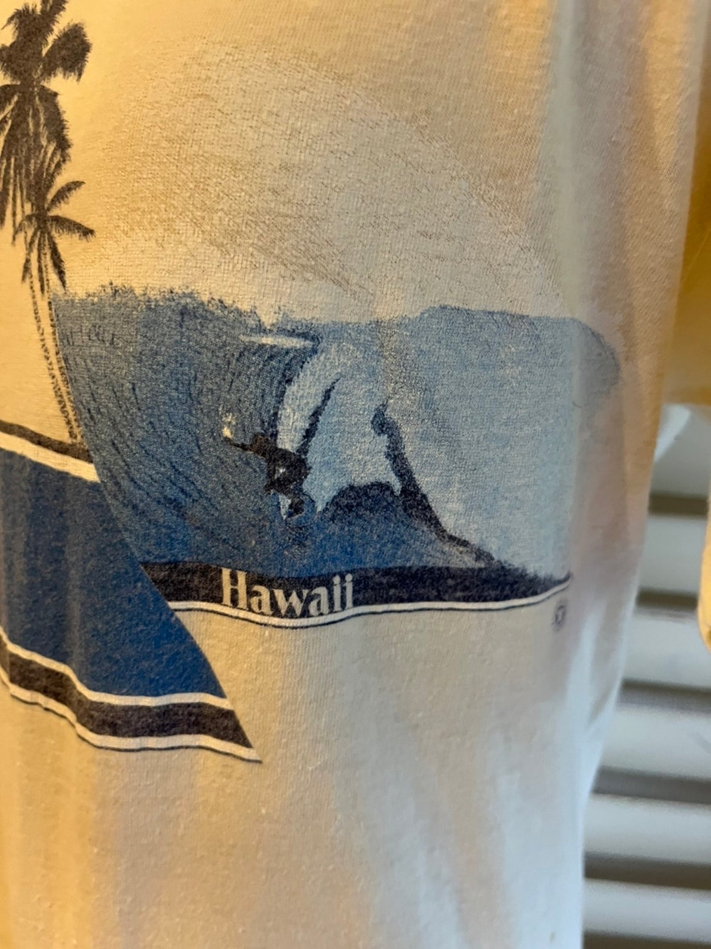 【vintage】80's-90's Happy shirts Hawaii USA製 ※汚れあり（men's M)