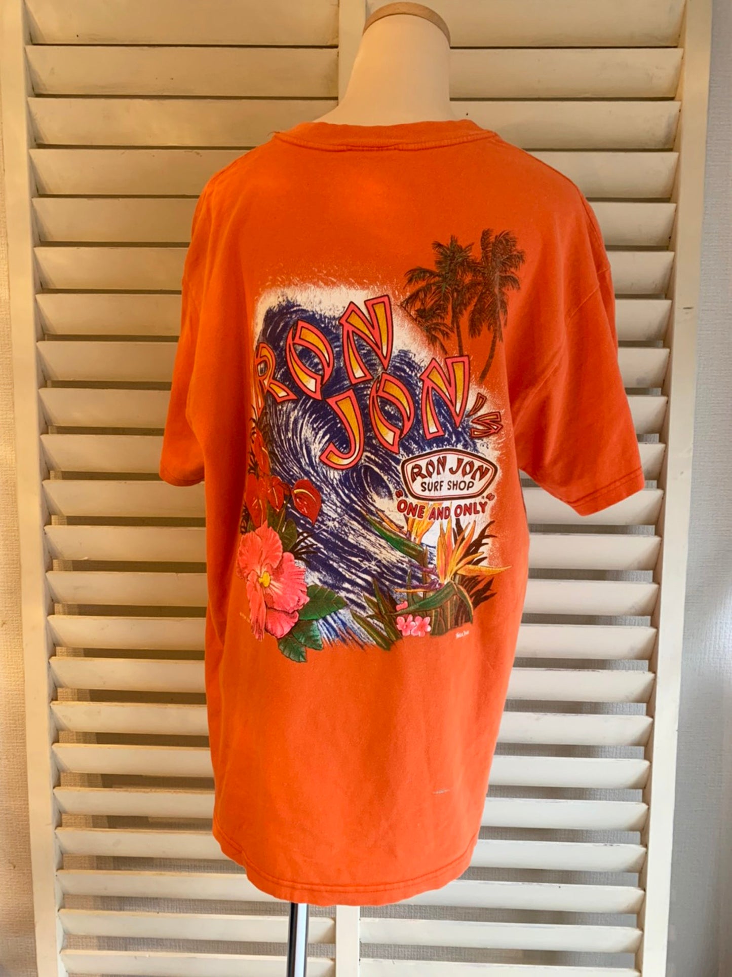 【RONJON SURF SHOP】90's ロンジョン  Tシャツ (men's XLサイズ相当）
