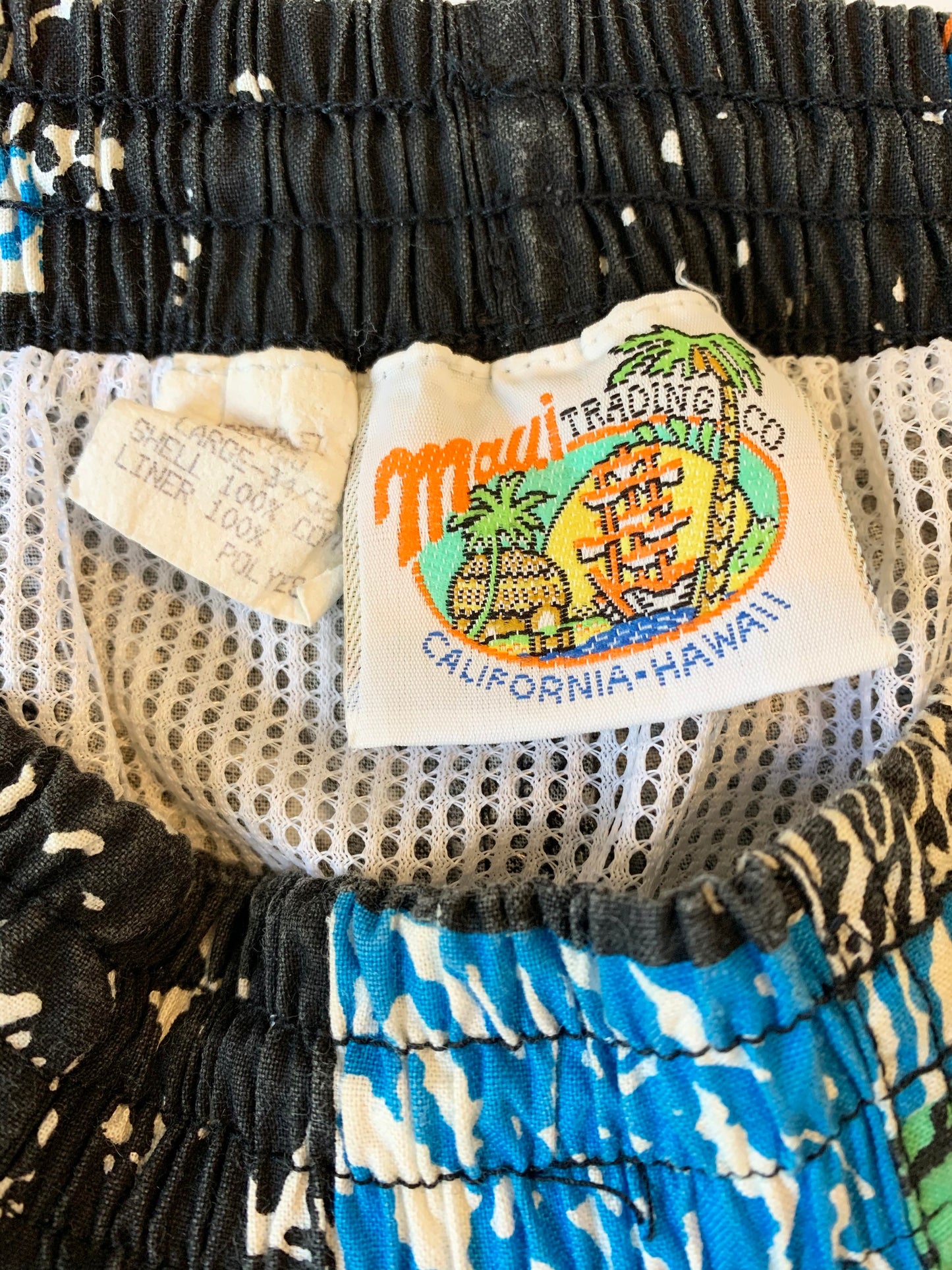 【MAUI TRADING COMPANY 】80s  マウイ ビンテージ 水陸両用 ビーチショーツ(men's L)