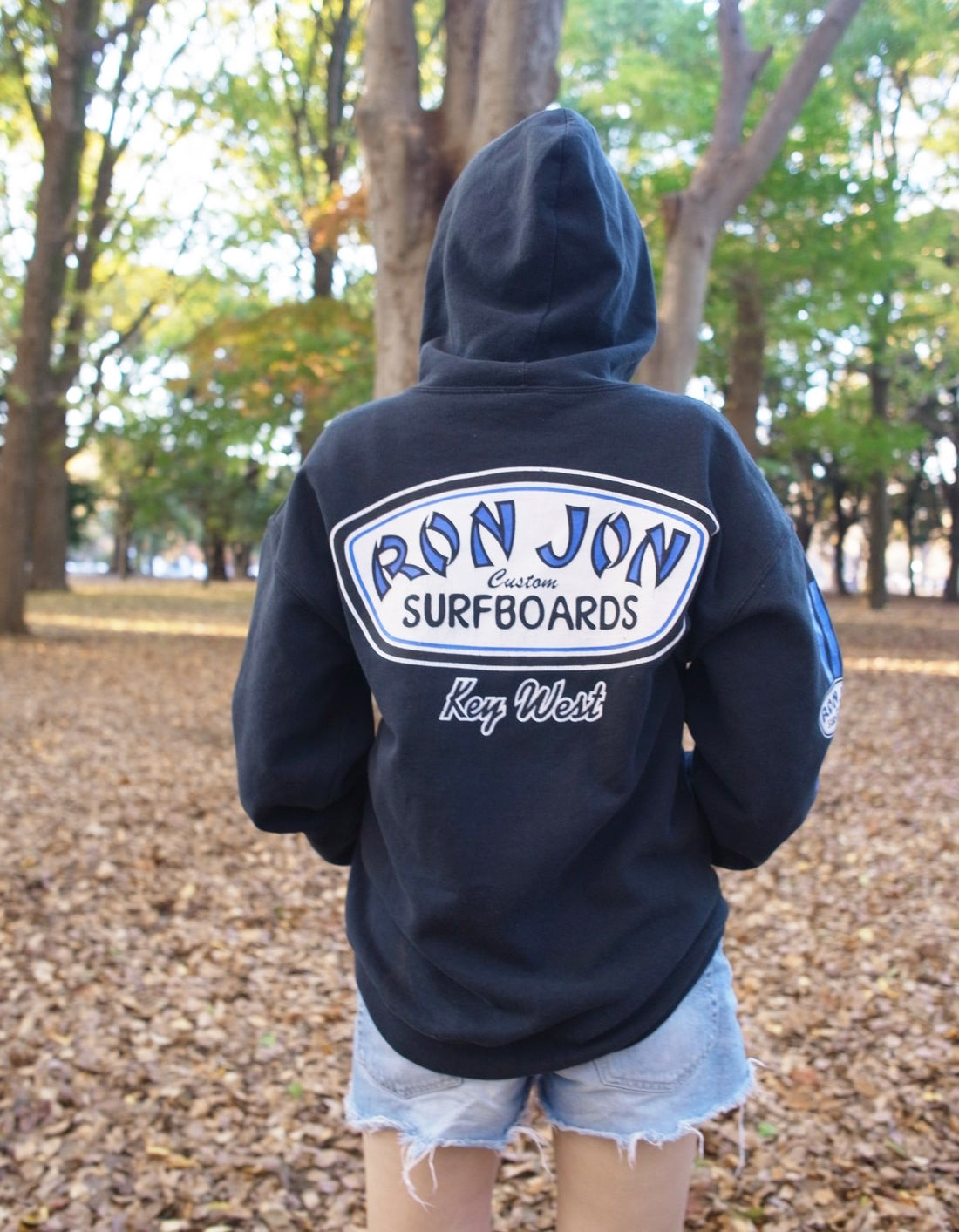 RONJON SURF CLUB 】00's USED ロンジョン ロゴプリント ジップアップ 