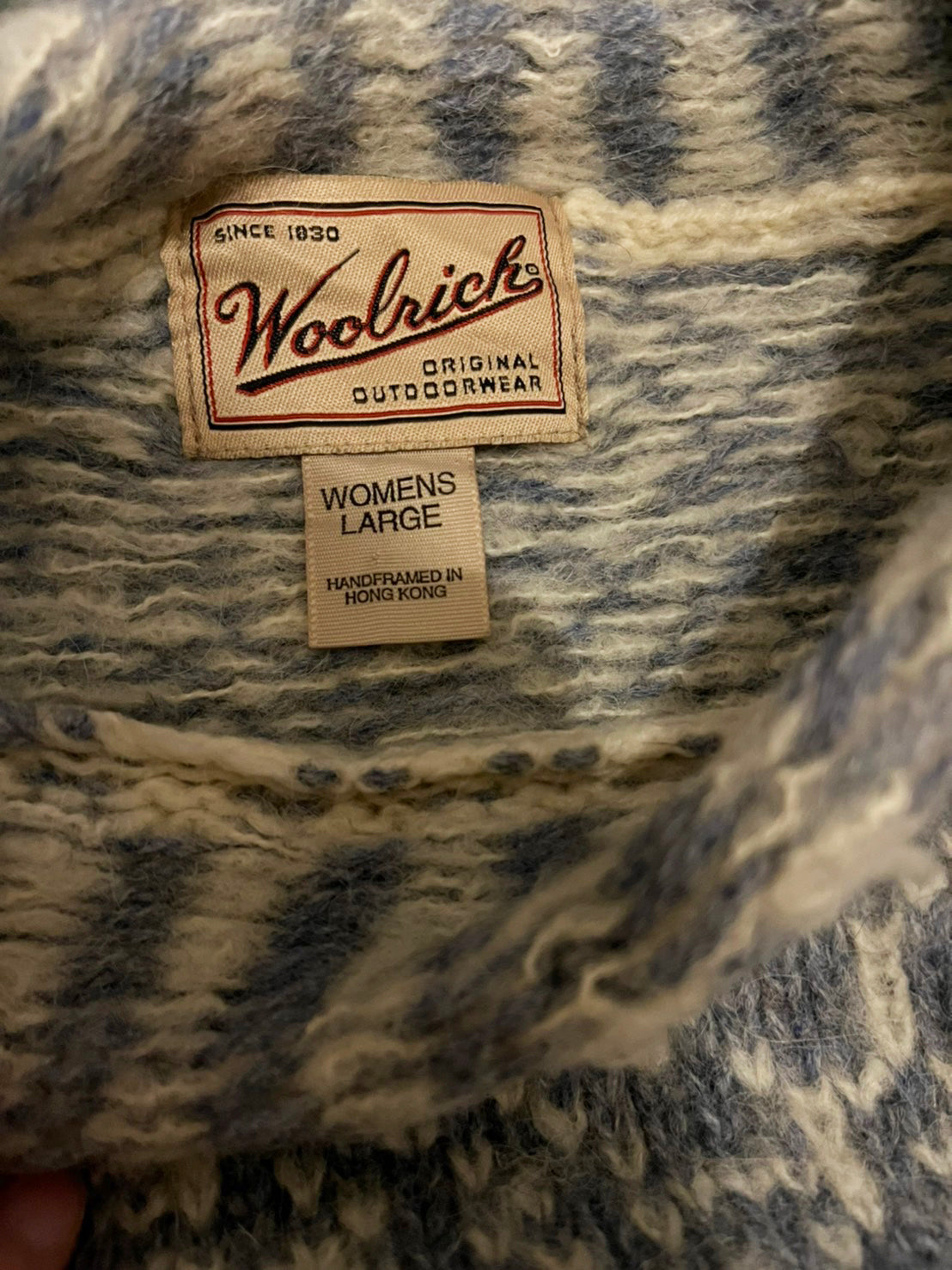 WOOLRICH USED ウールリッチ ノルディックニット 肉厚 セーター