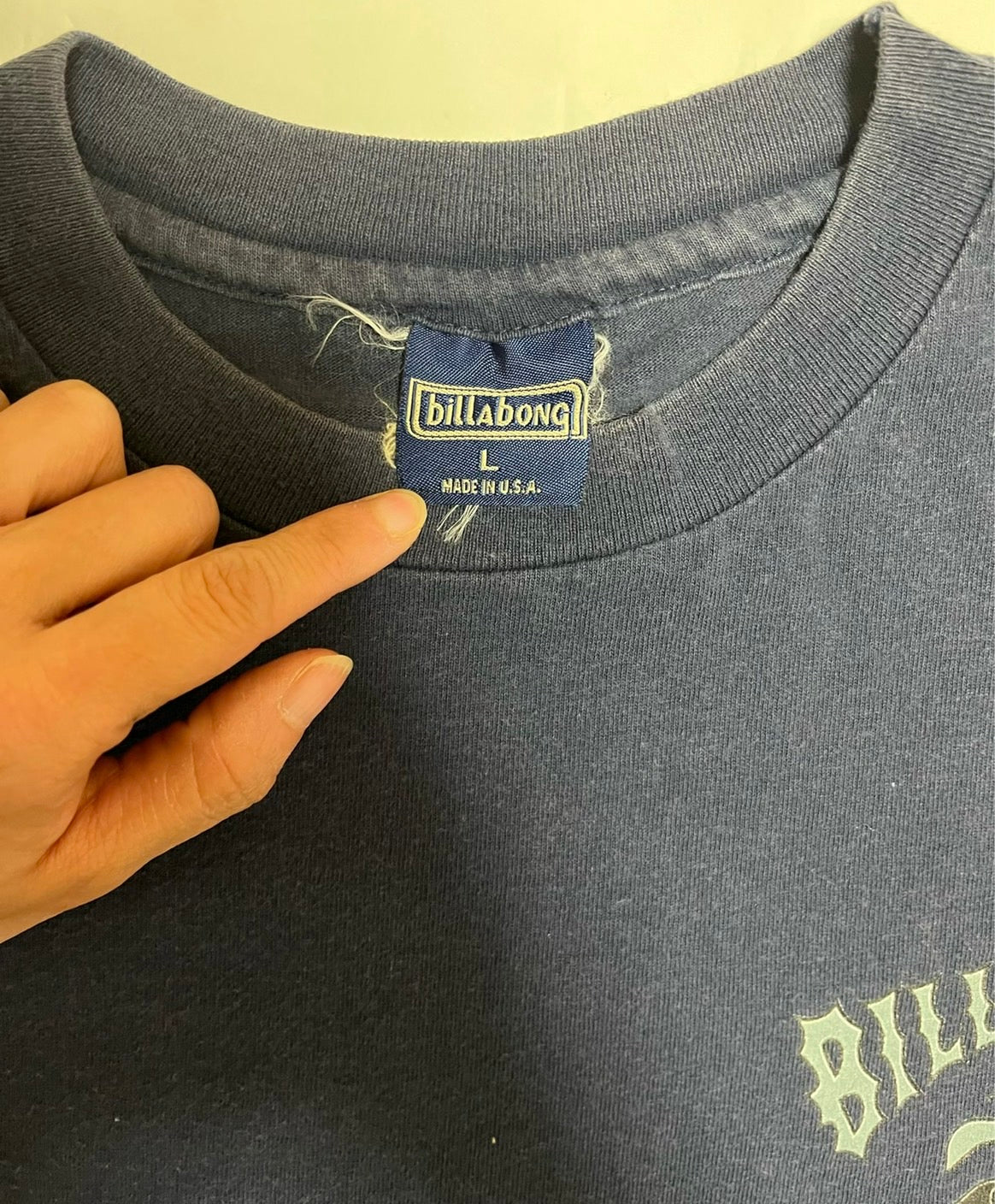 【Billabong】90’s ビラボン サーフスケート  Tシャツ MADE IN USA ネイビー (men's L)