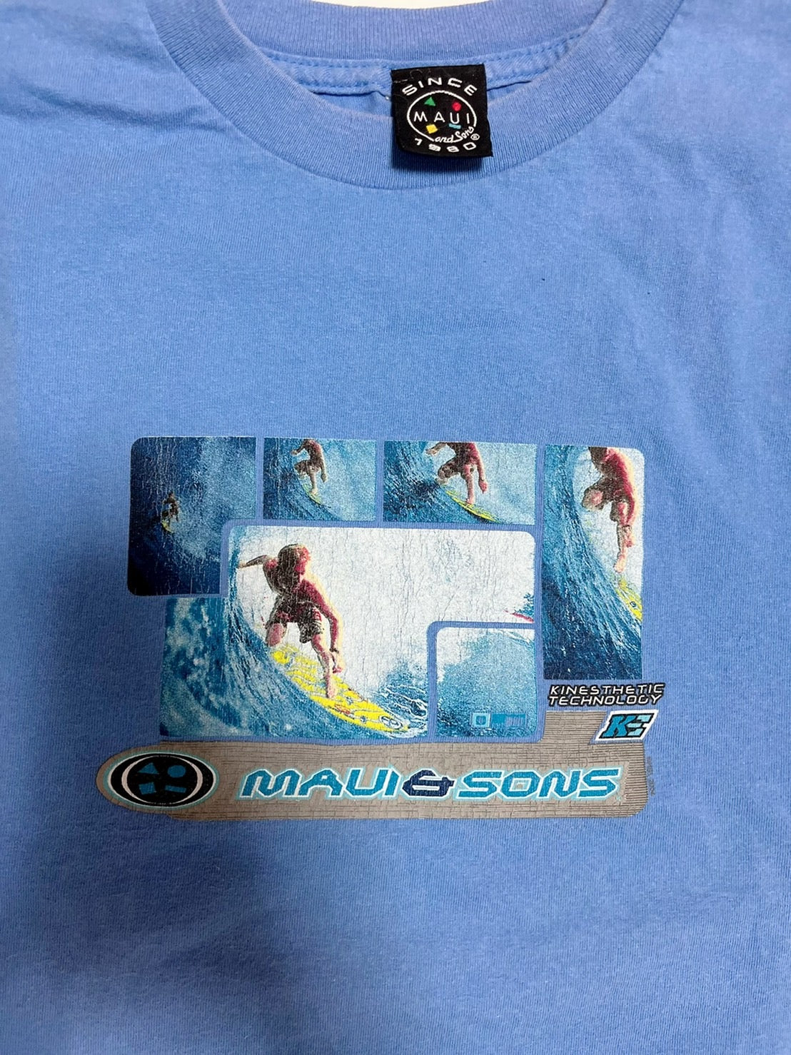 【MAUI AND SONS】USED マウイアンドサンズ サーフスケート 半袖Tシャツ (men's M～L相当)
