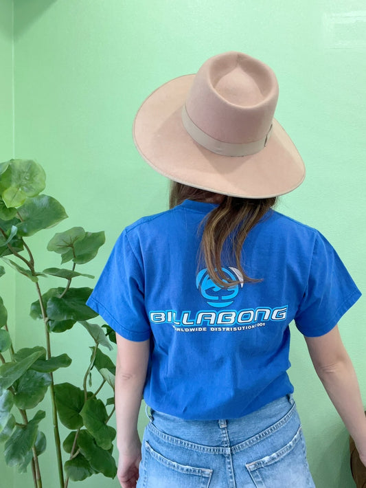 【Billabong】vintage 90’s Billabong  logo T-shirt blue (women's M)