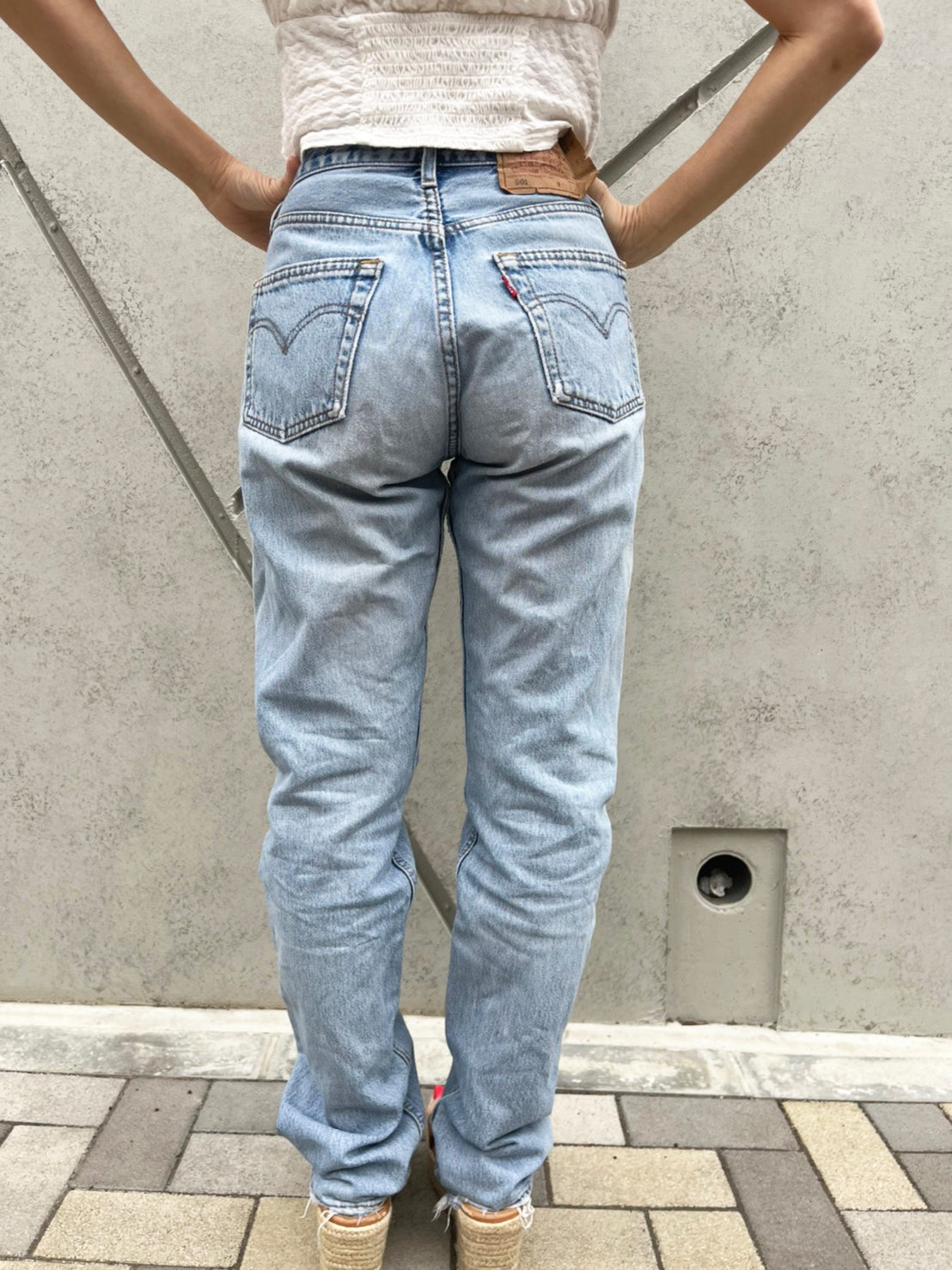 a1073 levis リーバイス 501 W33 ダメージ  ユーロリーバイス