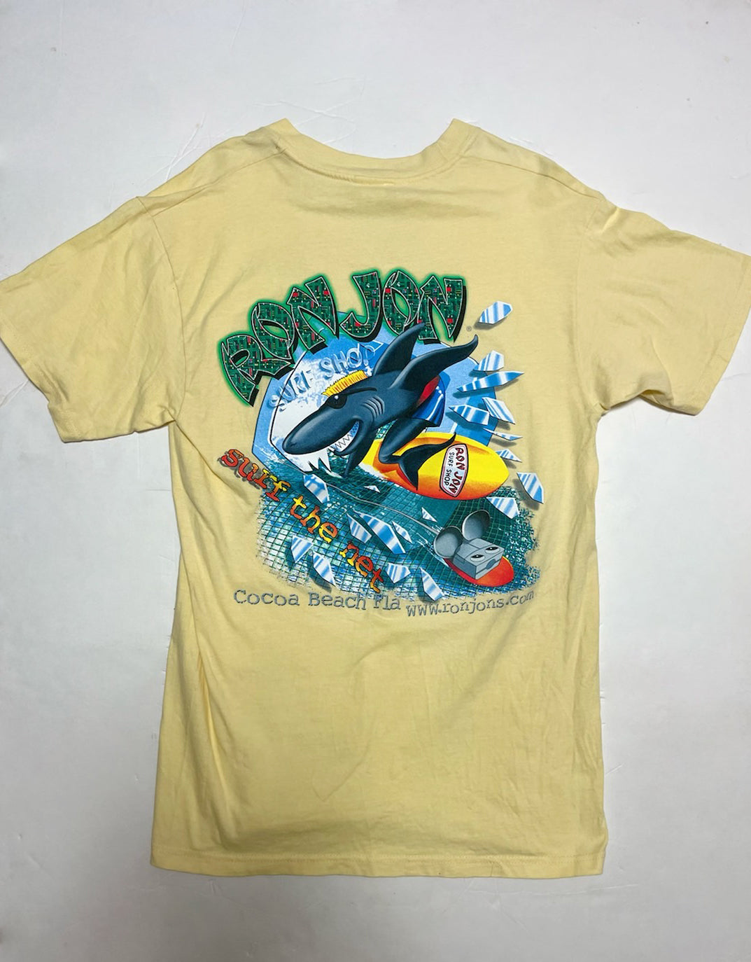 【RON JON】vintage RonJon Surf Shop Vintage T-Shirt  Graphic Pocket Tee (men's M)