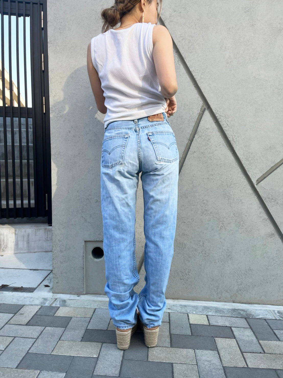 00's EURO Levis 501 ユーロリーバイス ダメージ デニムパンツ