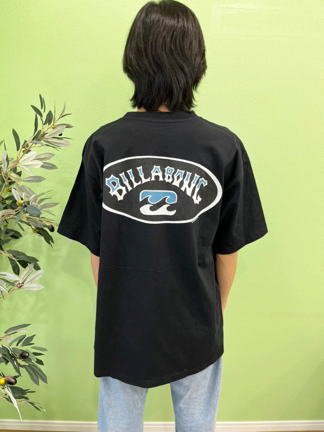 【Billabong】vintage surf 90’s Billabong Big logo T-shirt （men's XL)