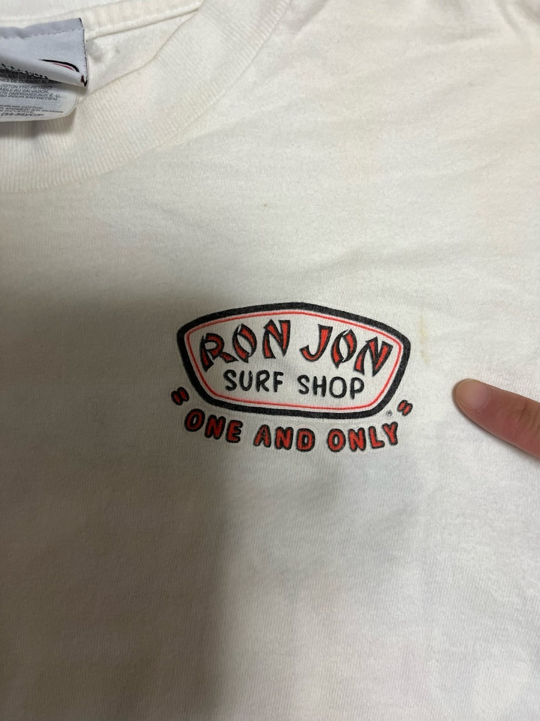 【RON JON】90's RonJon Surf Shop Vintage T-Shirt  （men's S)