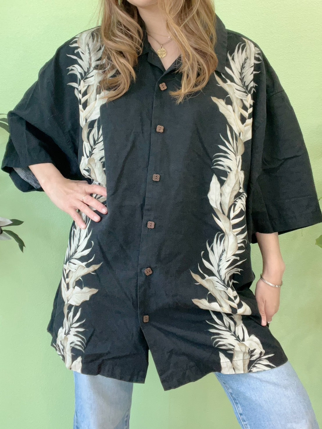 Jamica Jaxx】BORDER PATTERN open color Aloha Shirt ジャマイカ 