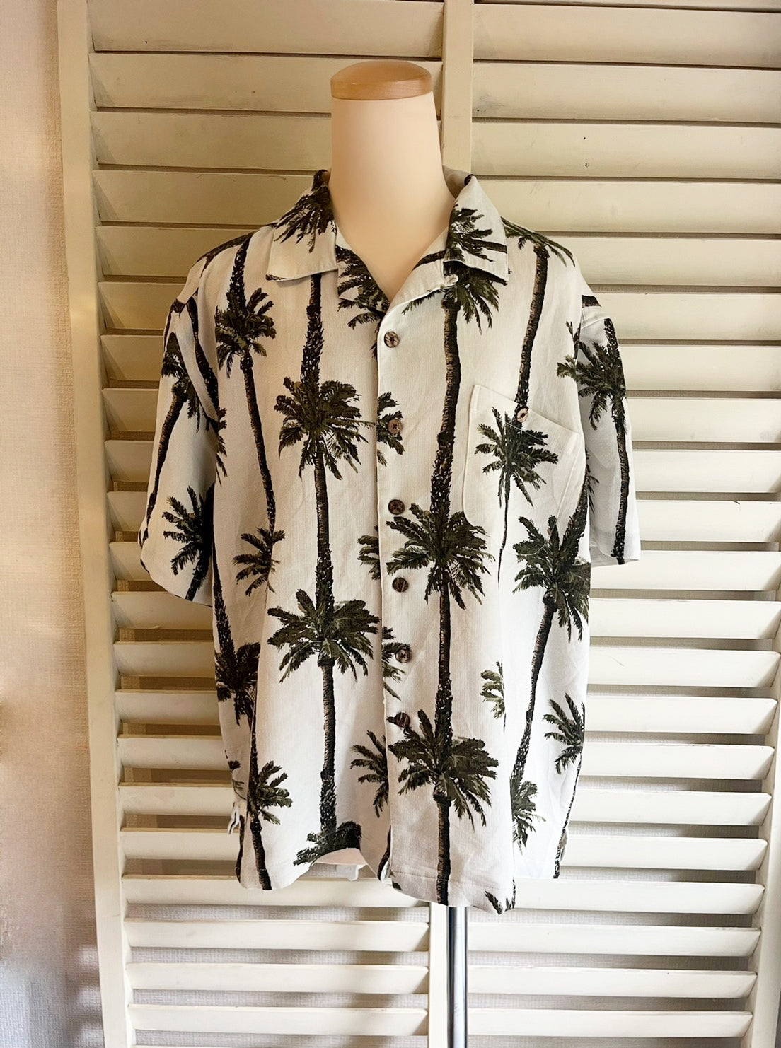 St.JONS'S BAY】 Border Pattern Aloha shirt セントジョンズベイ 