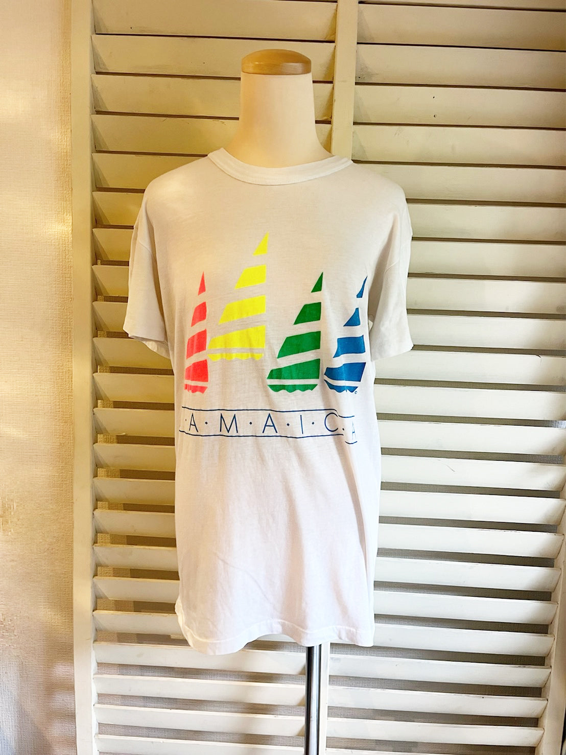 【vintage】80's JAMAICA souvenir T-shirt ヴィンテージ ジャマイカ スーベニア Tシャツ (men's L)