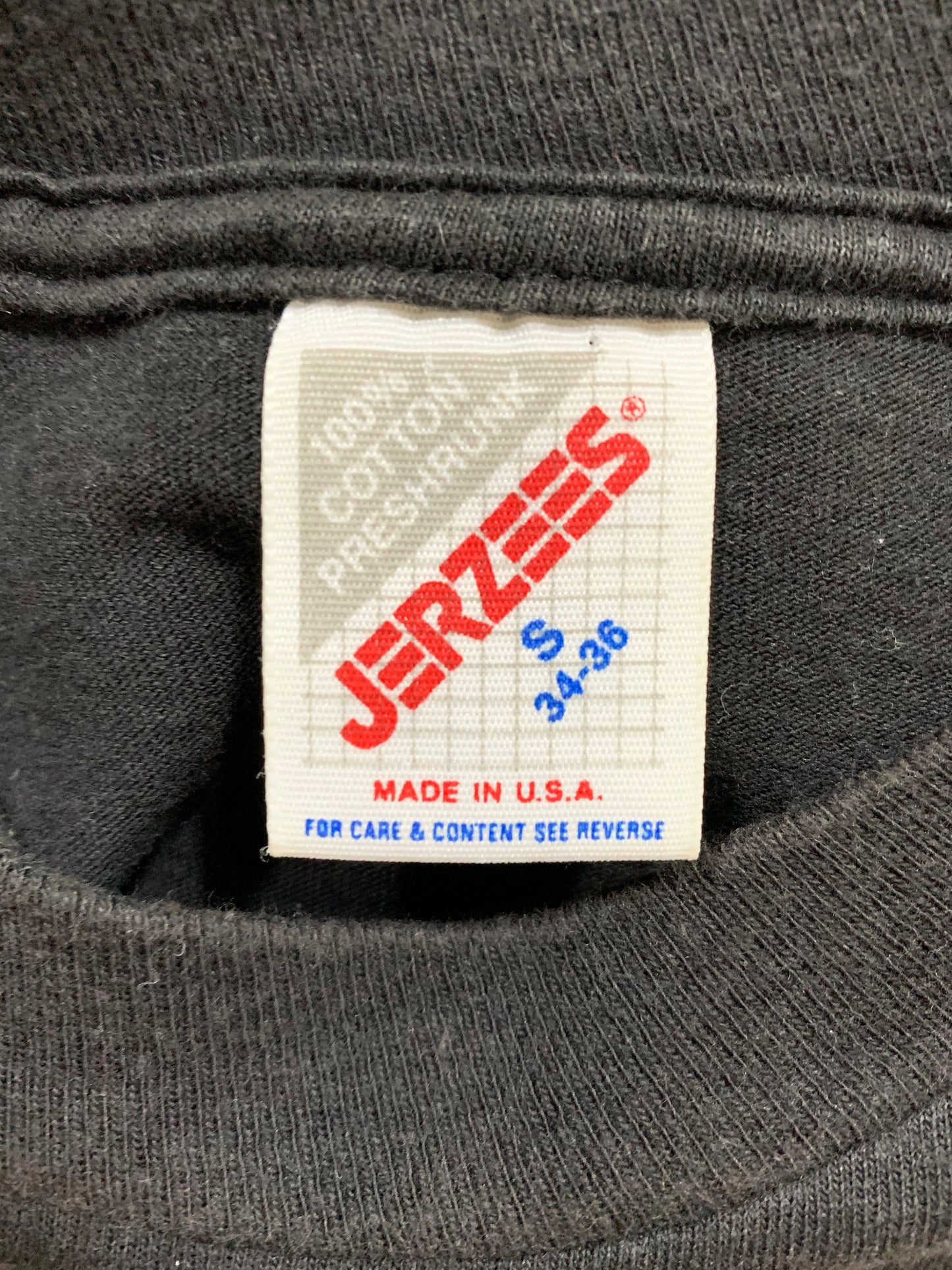 【USED】90s JERZEES ジャージーズ タイビール Tシャツ (men's S)