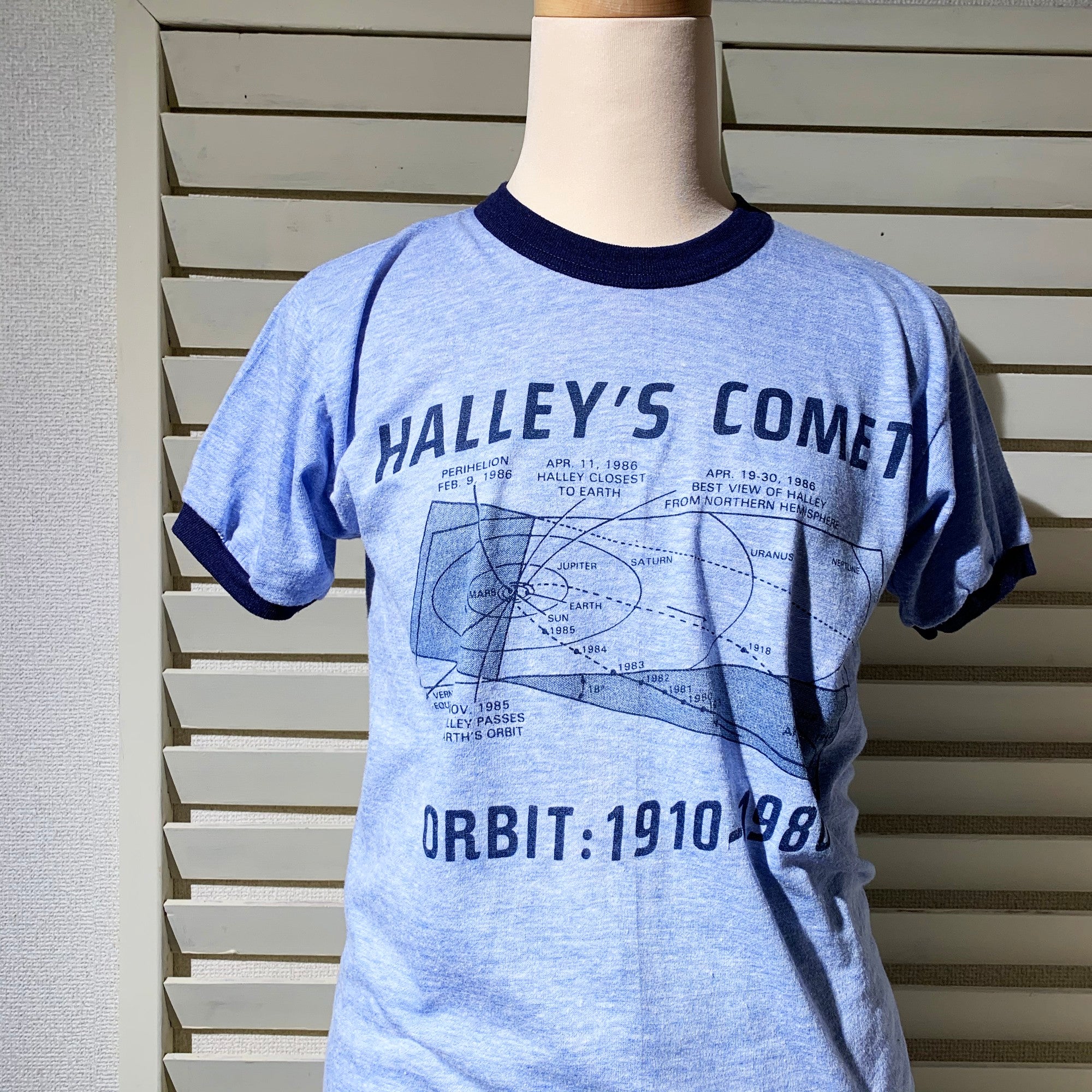 vintage】80's HALLEY'S COMIT リンガー Tシャツ（men's size M) – sup