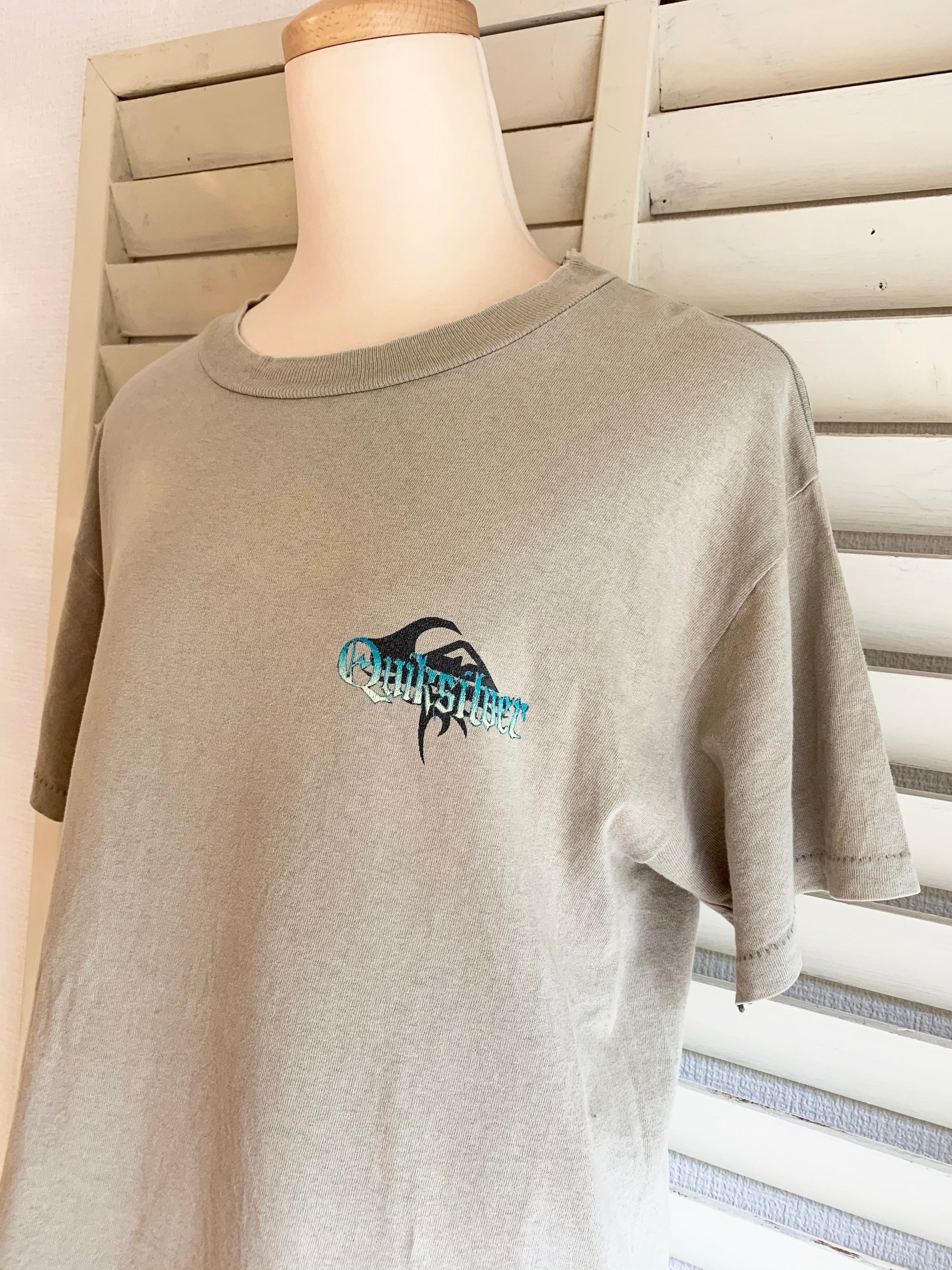 通販専売 激レア 90s old quicksilver ボーダー ジャガード tシャツ