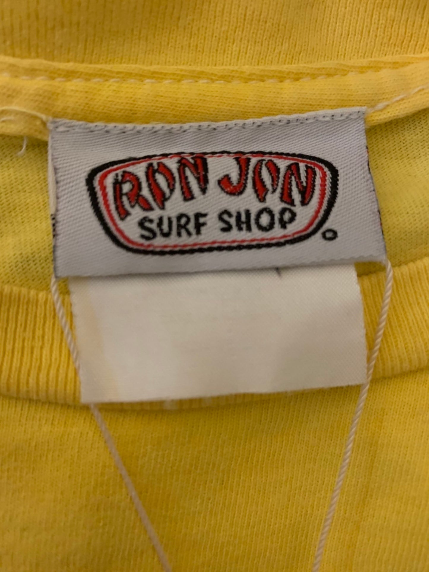 【RONJON SURF SHOP】90's ロンジョン  Tシャツ イエロー (women's M相当)