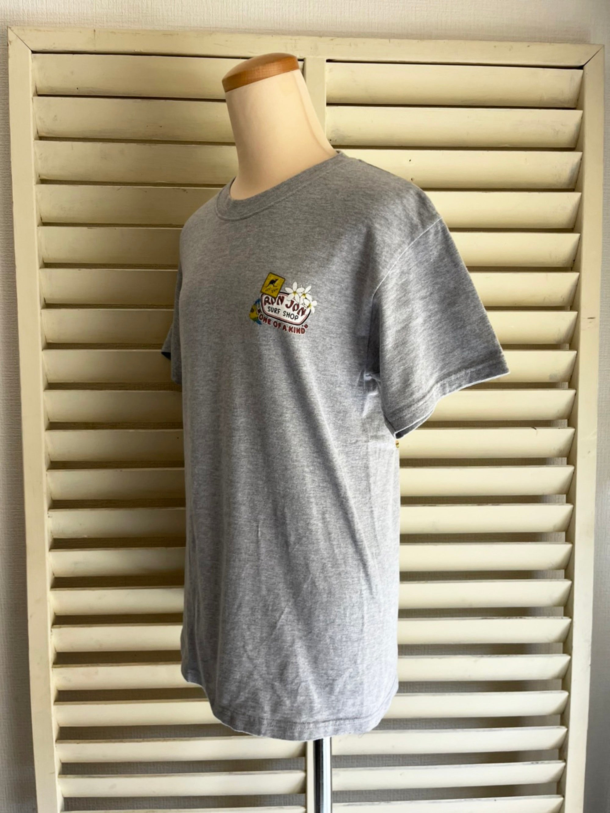 RON JON SURF SHOP】90's ロンジョン USA製 グレー Tシャツ (men's S