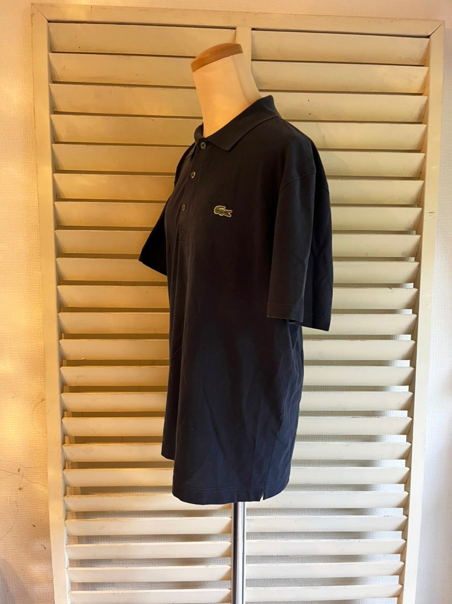 【LACOSTE】ラコステ 半袖 ポロシャツ  ブラック（ 5サイズ）