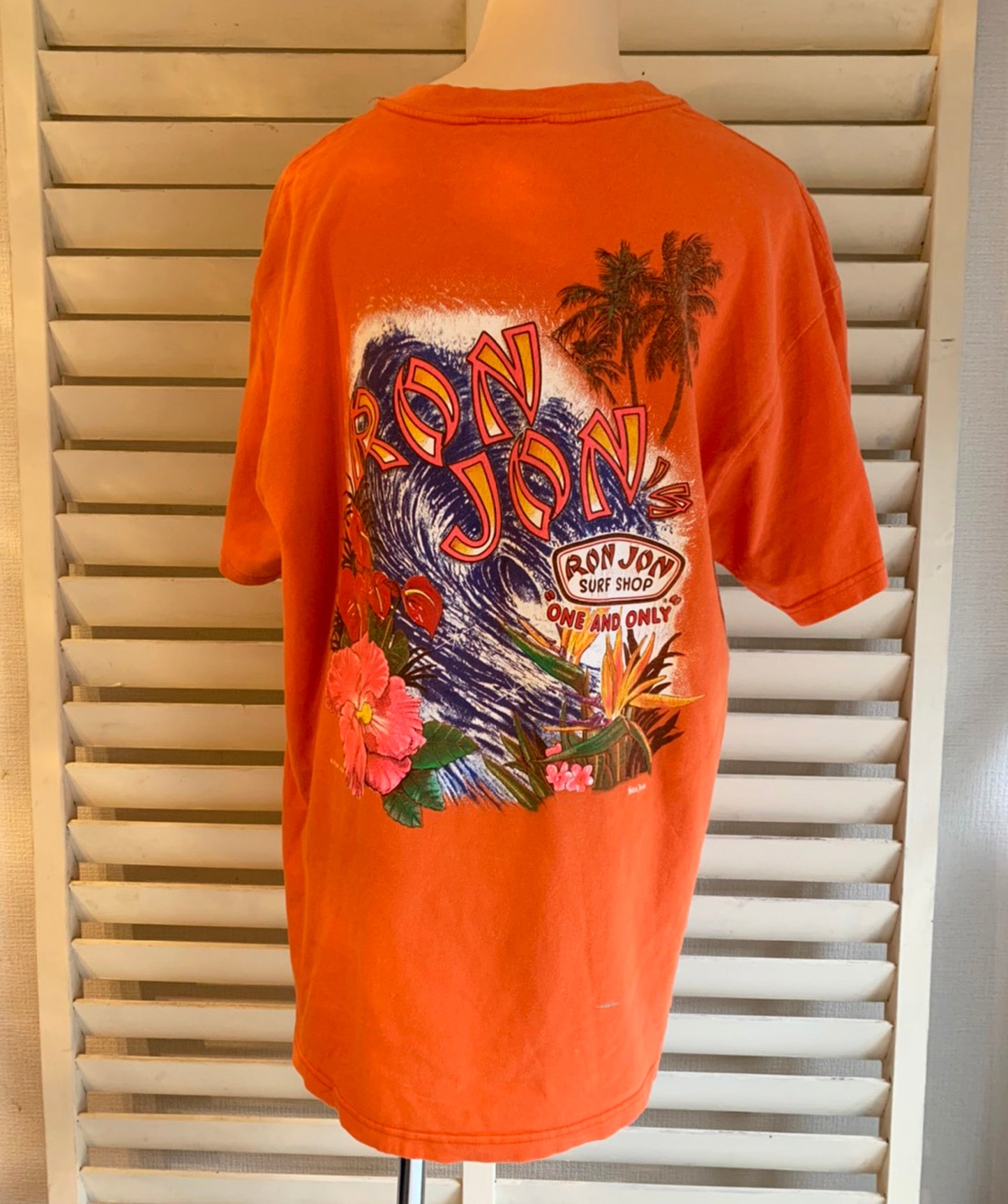 【RONJON SURF SHOP】90's ロンジョン  Tシャツ (men's XLサイズ相当）