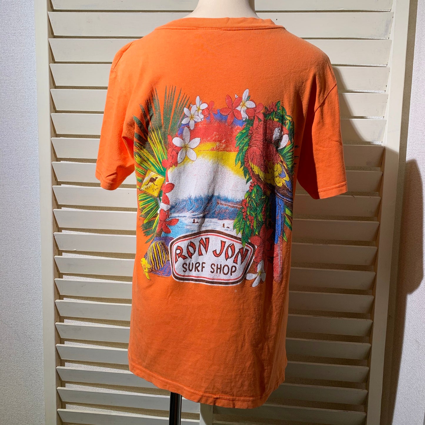 【RONJON】ロンジョン サーフショップ　オールドサーフ　USA Tシャツ（men's S相当）
