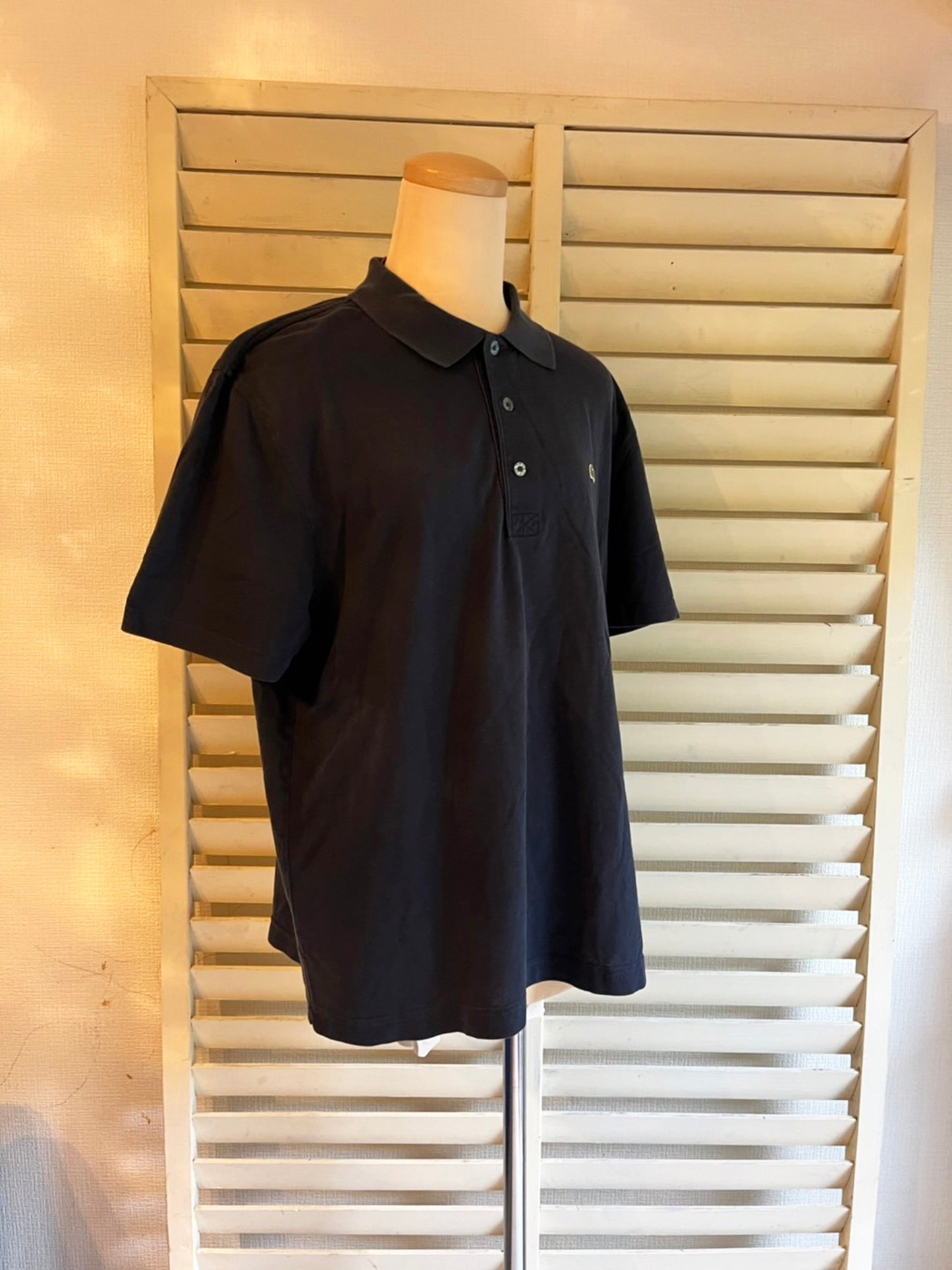 【LACOSTE】ラコステ 半袖 ポロシャツ  ブラック（ 5サイズ）