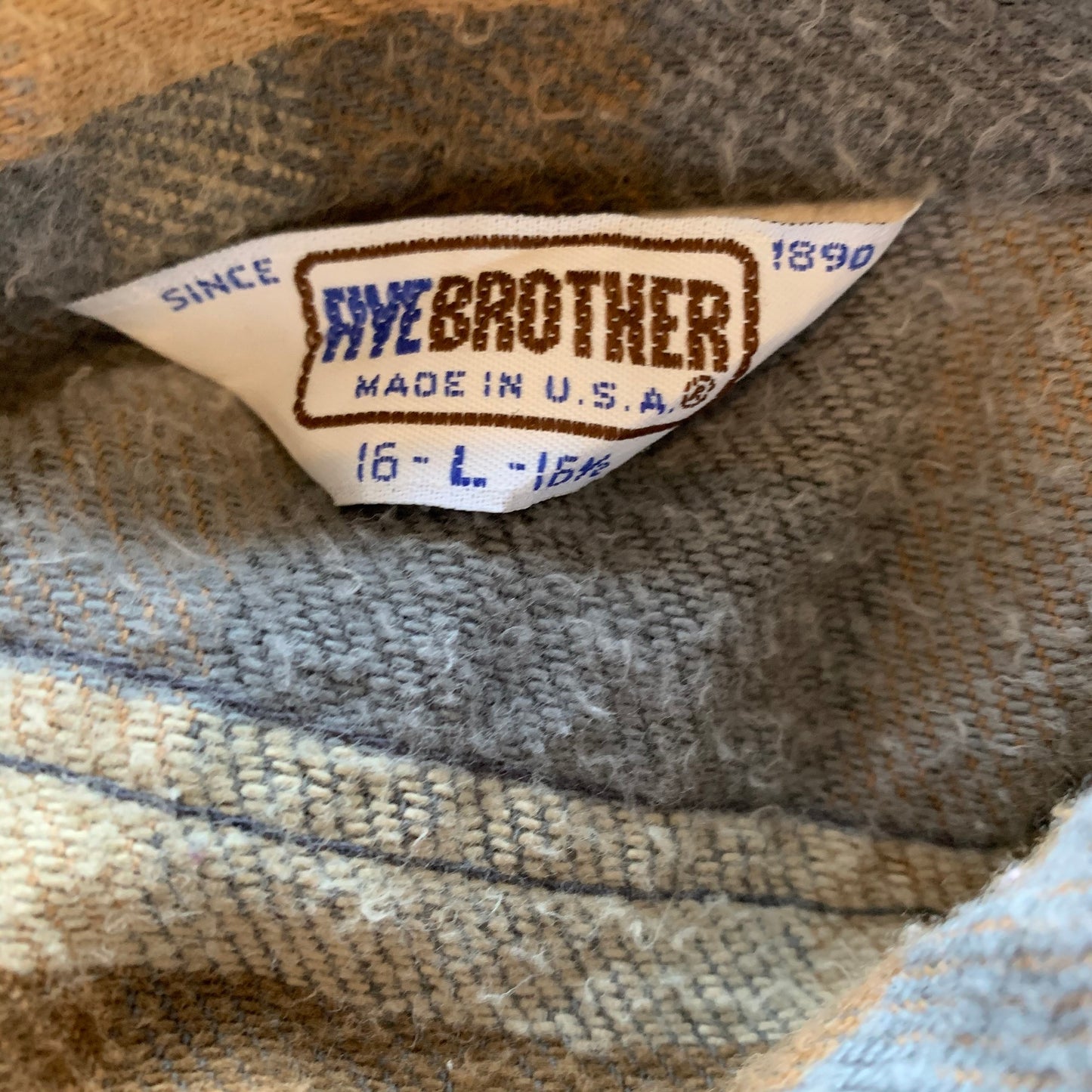 【FIVE BROTHER】　80s  ファイブブラザー ヘビーフランネルシャツ（men's M）