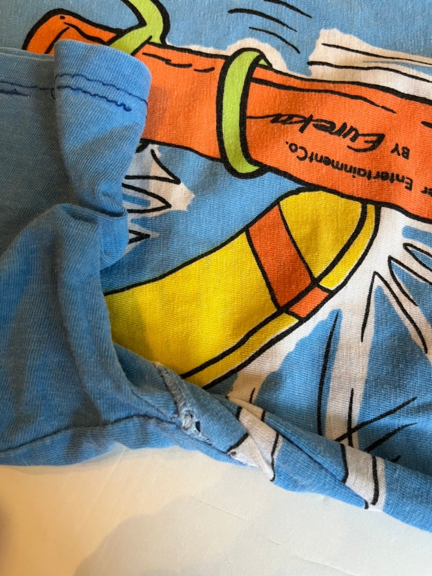 【vintage】レディース トムとジェリー サーフィン 半袖 Tシャツ ※ダメージ有 (FREE)