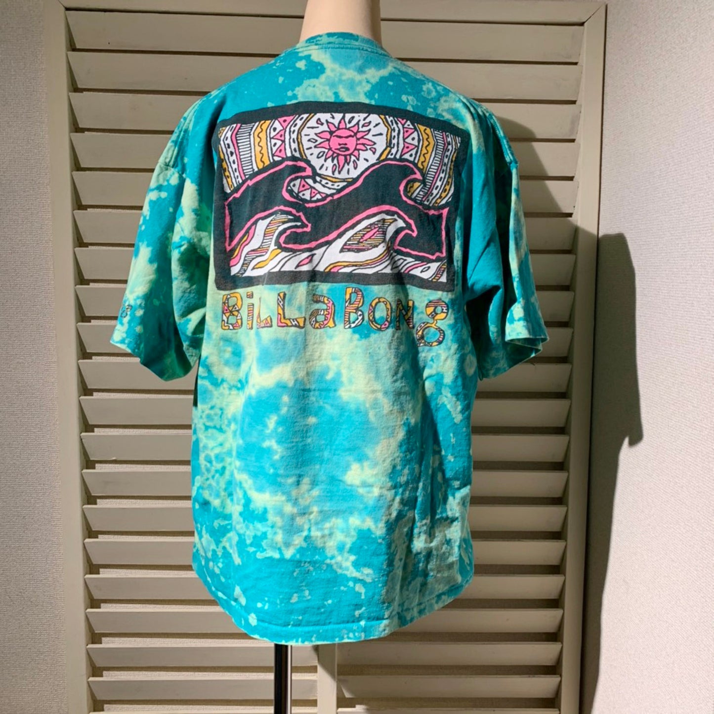 【Billabon】90's　ビラボン  USA製　オールドサーフ　タイダイ柄　Tシャツ　【men's XL】　