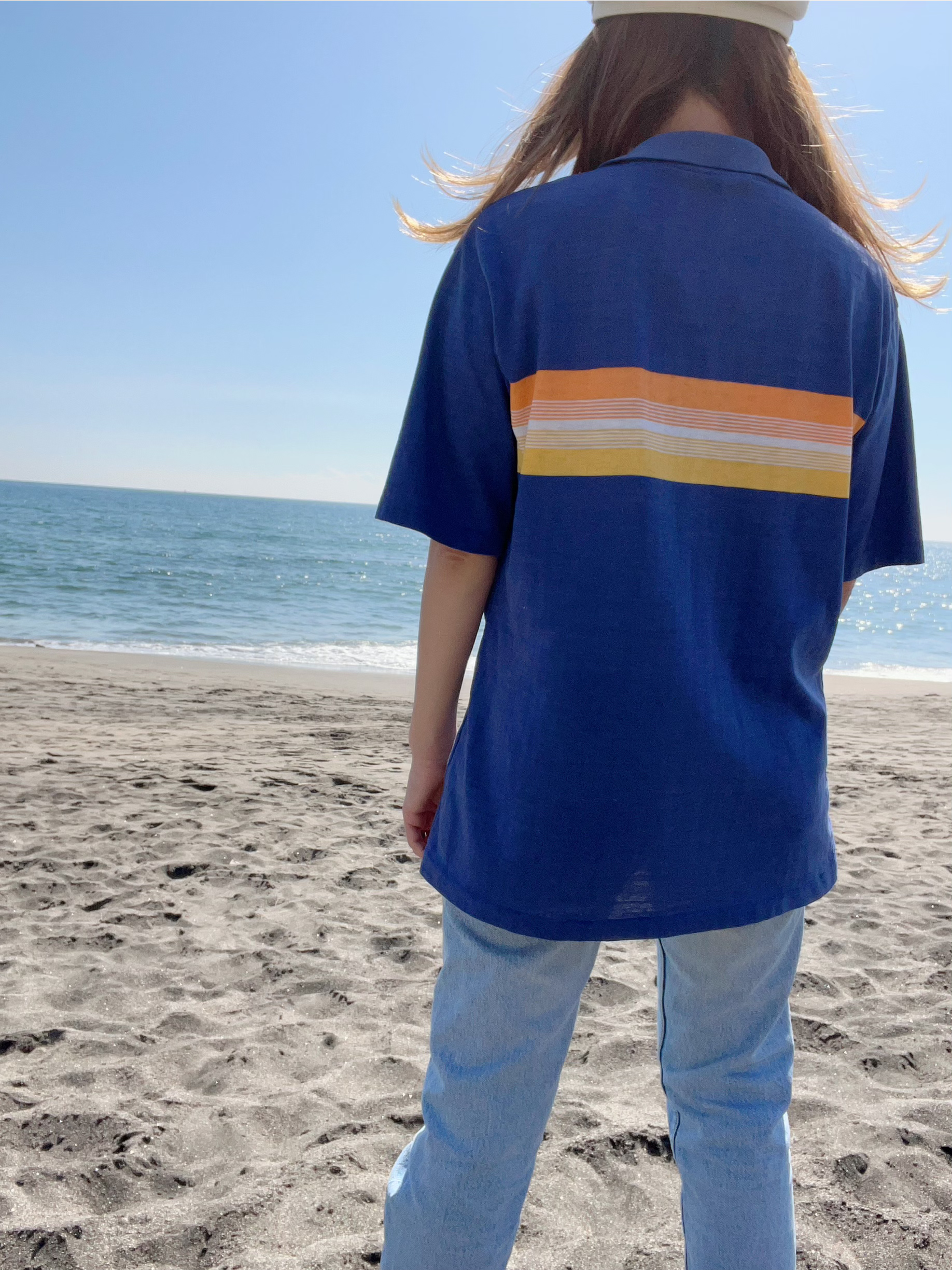 70's 80's OP ocean pacific shirt vintage パイルシャツ ポロシャツ