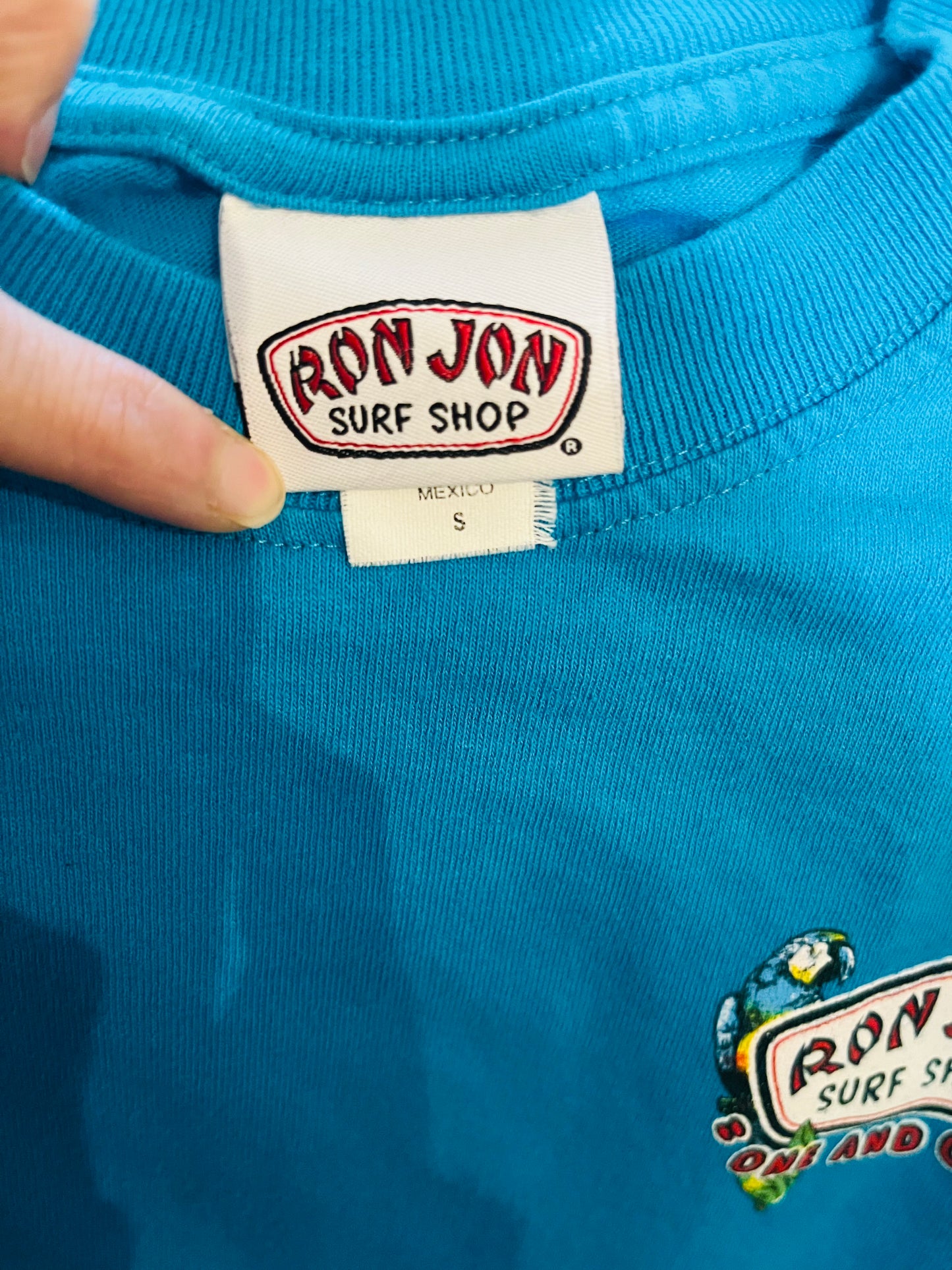 【RONJON SURFCLUB】90s ロンジョン  パラダイスサーフ USA製 長袖 Tシャツ (men's S)