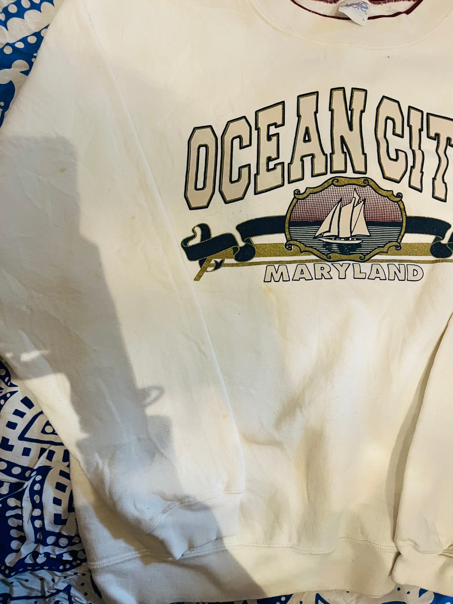 古着 90年代 Alore OCEAN CITY MARY LAND スウェット トレーナー USA製 (men’s L)